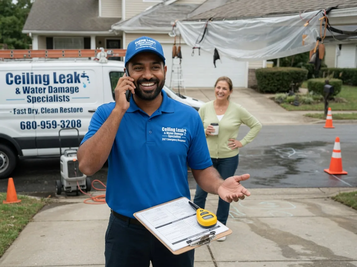 Ceiling Leak Cleanup Crater Lake, OR FAQs